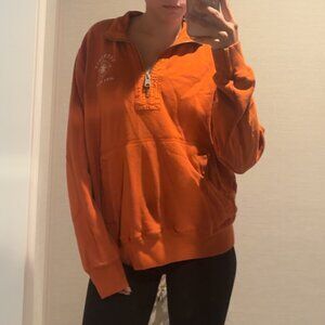 Style Inspiration Size Small Orange Ogunquit Maine Quarter Zip
